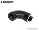 �ڥ����ȥ�å��ò��� Barrow 90-Degree Snake 3-way Rotary Adapter Black