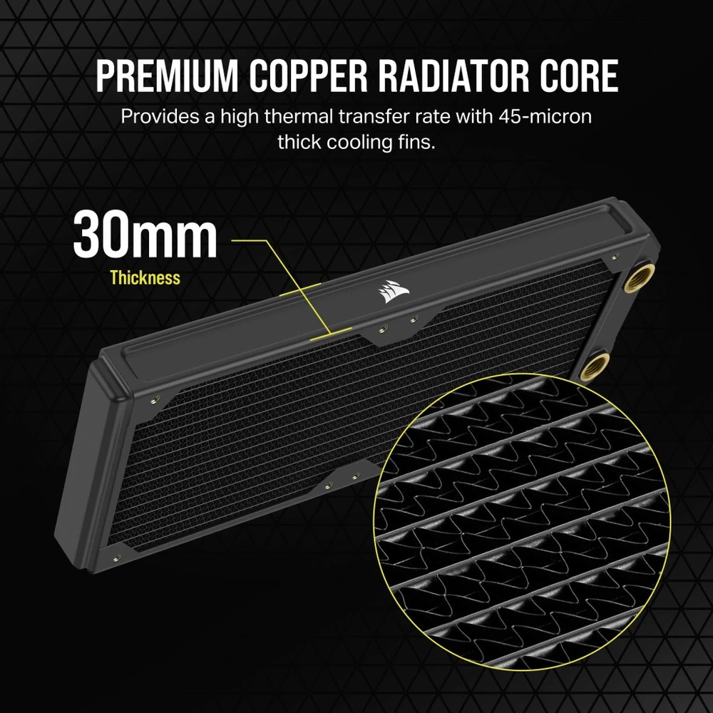 CORSAIR XR5 240 NEO 水冷ラジエーター CORSAIR Hydro X Series XR5 240mm NEO Water Cooling Radiator