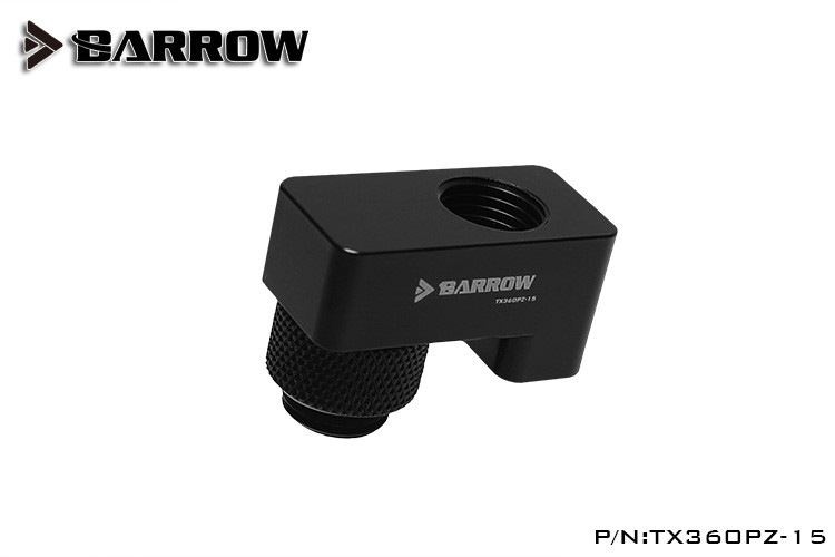 BARROW G1/4' 360��rotation offset adapter 15mm Black