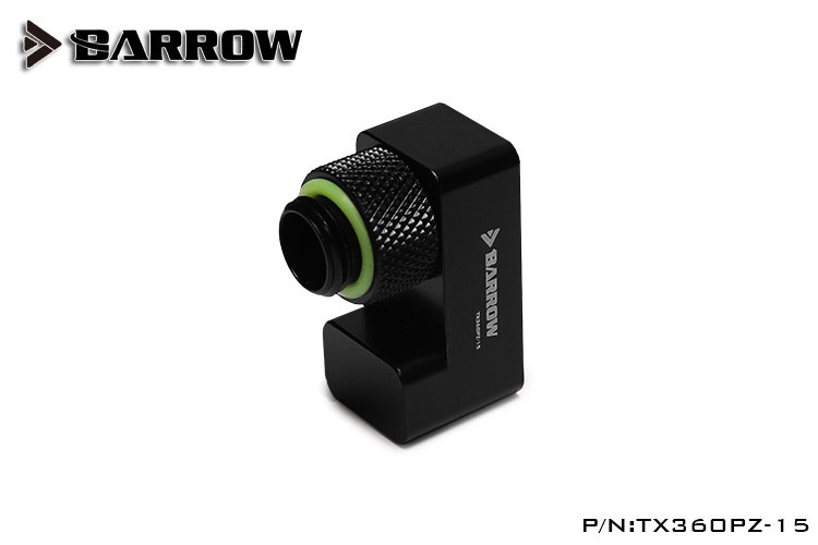 BARROW G1/4' 360��rotation offset adapter 15mm Black