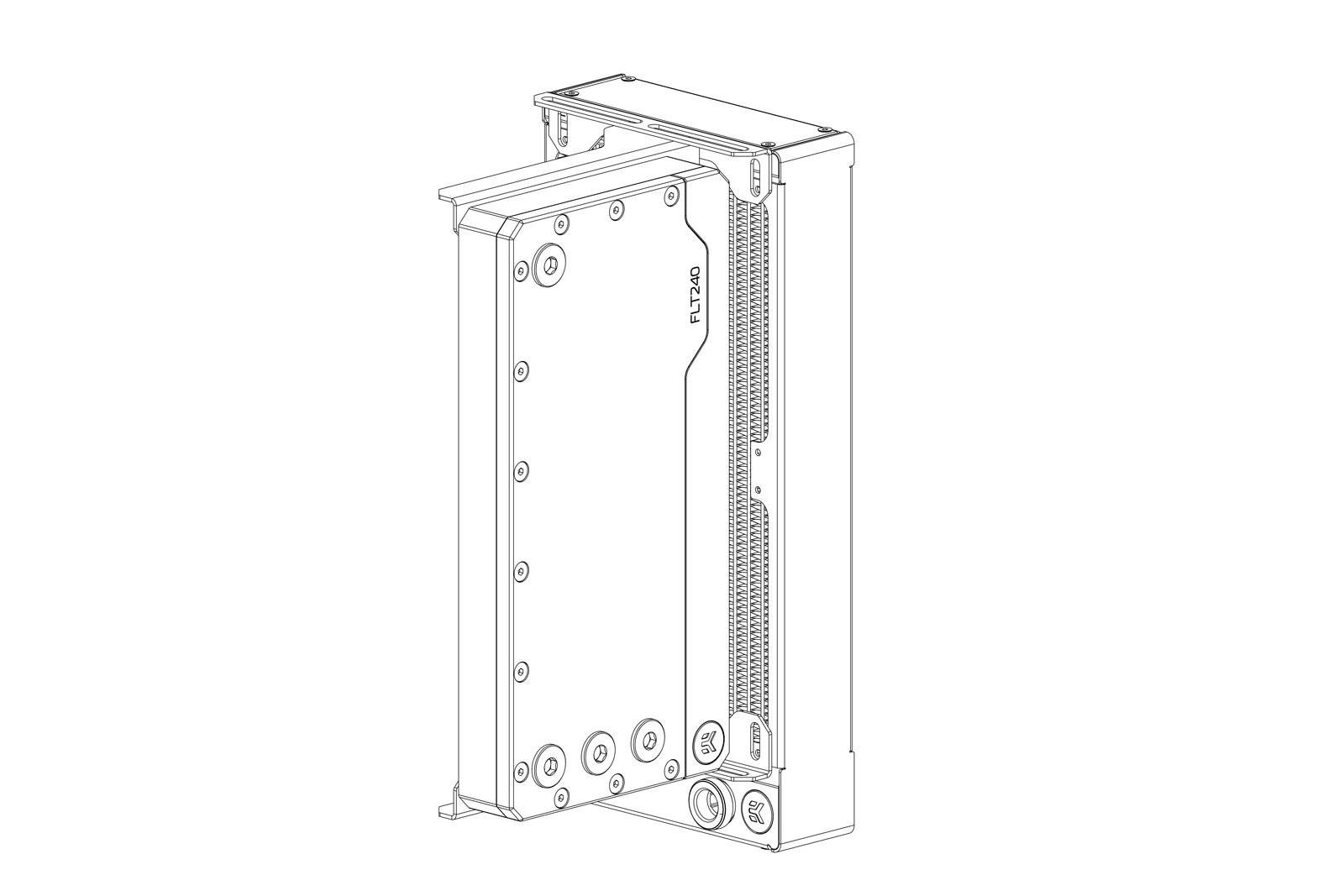 EK WaterBlocks EK-Loop Angled Bracket - 120mm