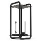STREACOM DA6 XL VERTICAL OPEN FRAME ITX CASE Black