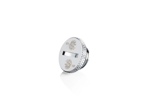 Bitspower G1/4" Silver Shining Low-Profile Stop Fitting V2