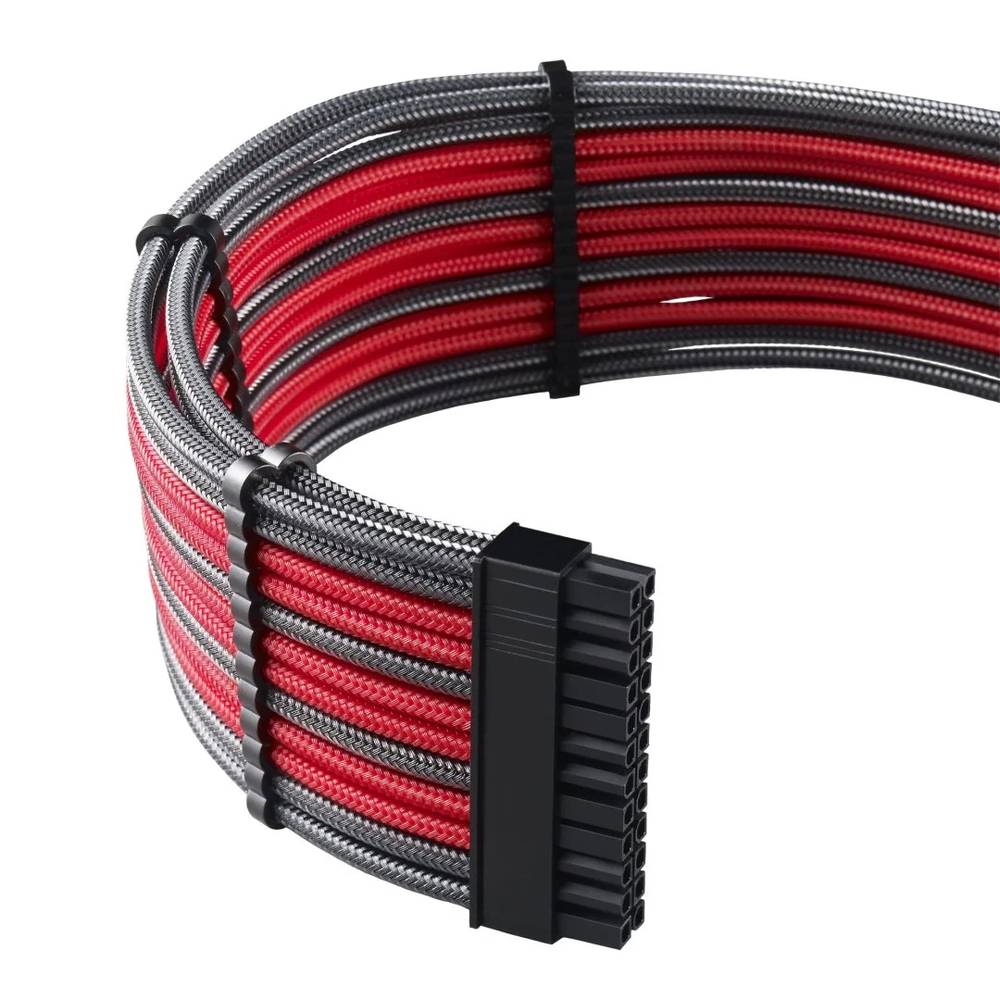 CableMod RT-Series PRO ModMesh Cable Kit for ASUS and Seasonic - CARBON / RED (CM-PRTS-FKIT-NKCR-R)