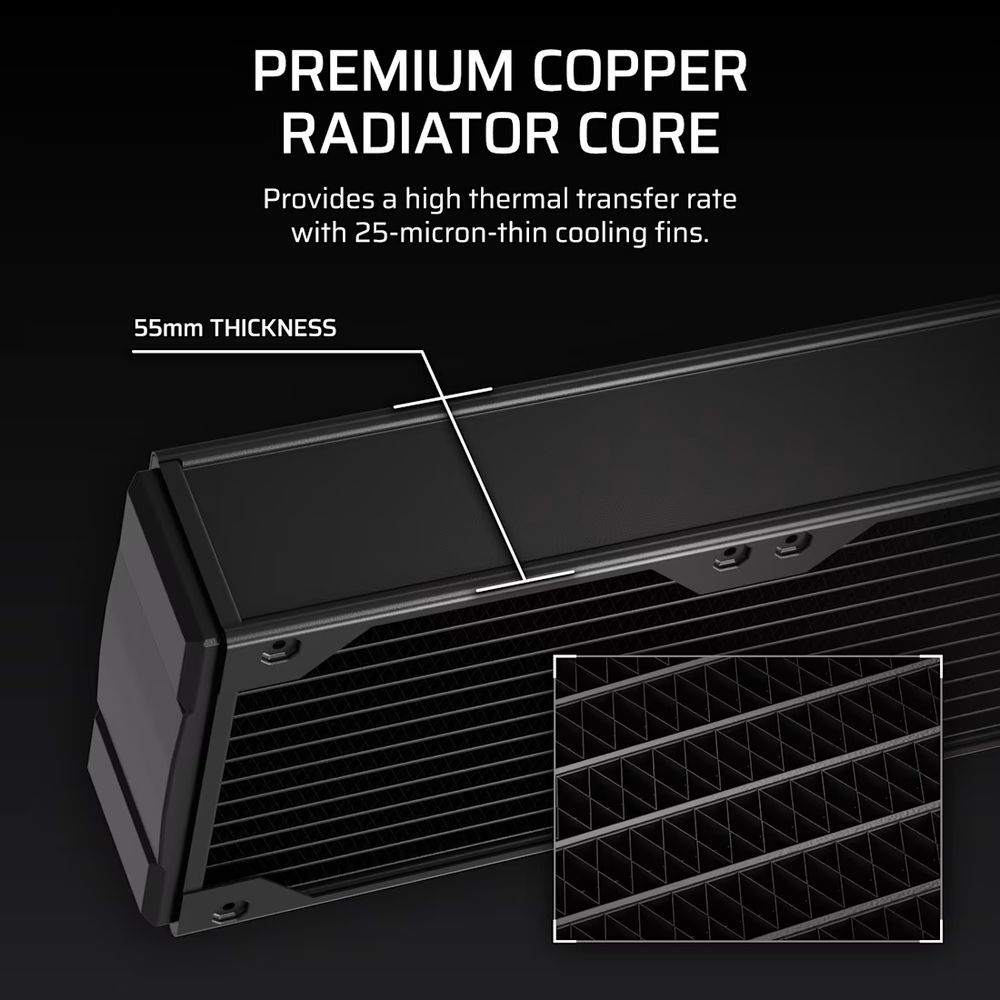 ��CORSAIR����������䥹�ڥ���륻���� 12/12��1/12���� CORSAIR Hydro X Series XR7 480 V2 Custom Cooling Radiator
