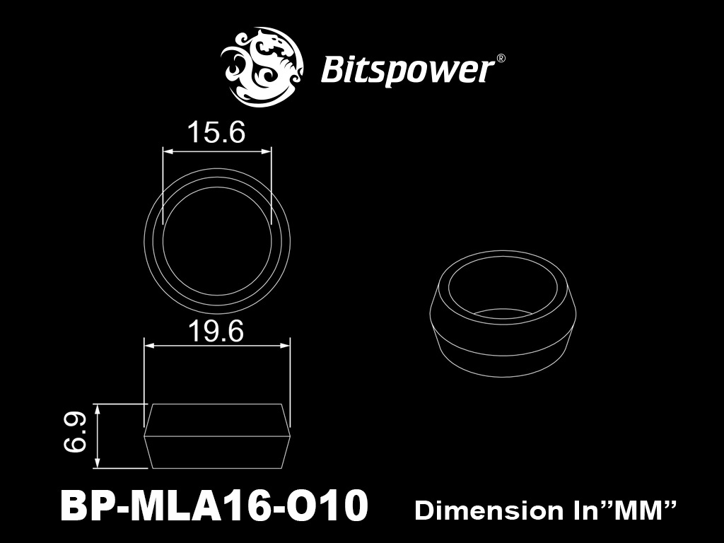 Bitspower Advanced Multi-Link Fitting O-Ring Set for OD16mm (10 PCS)
