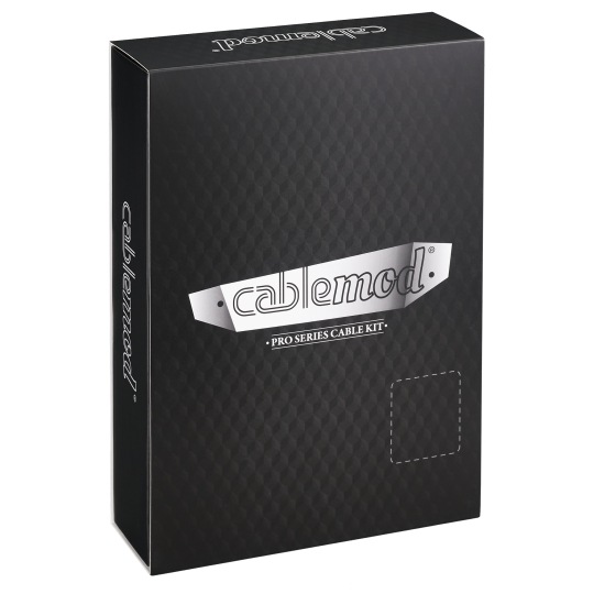 CableMod PRO ModMesh C-Series AXi, HXi & RM Cable Kit - BLACK / WHITE (CM-PCSI-FKIT-NKKW-R