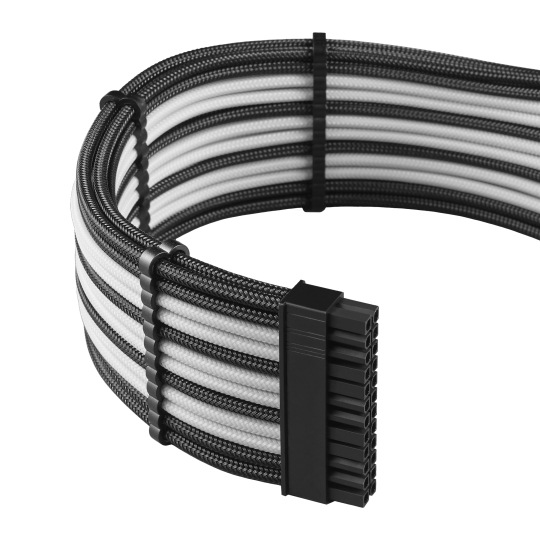 CableMod PRO ModMesh C-Series AXi, HXi & RM Cable Kit - BLACK / WHITE (CM-PCSI-FKIT-NKKW-R