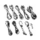 CableMod PRO ModMesh C-Series AXi, HXi & RM Cable Kit - BLACK / WHITE (CM-PCSI-FKIT-NKKW-R
