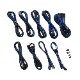 CableMod RT-Series PRO ModMesh Cable Kit for ASUS and Seasonic - BLACK / BLUE (CM-PRTS-FKIT-NKKB-R)