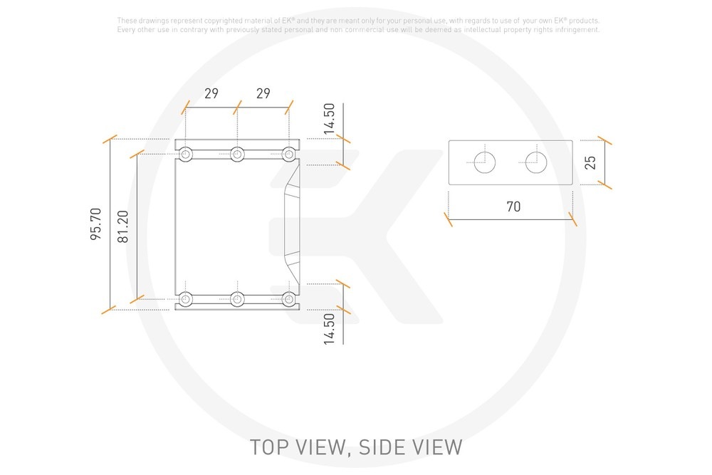 EK WaterBlocks EK-Scalar Dual 4-slot - Plexi