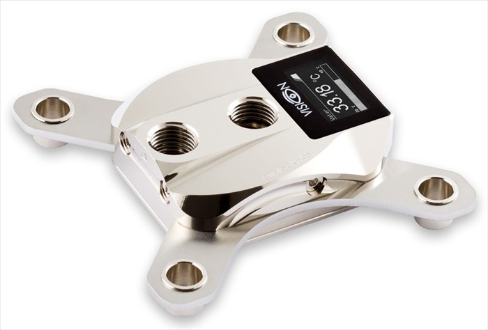 aquacomputer cuplex kryos NEXT VARIO with VISION 2011/2011-3, nickel/.925 silver