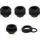 CORSAIR Hydro X Series XF Hardline 12mm OD Fitting Four Pack - Black