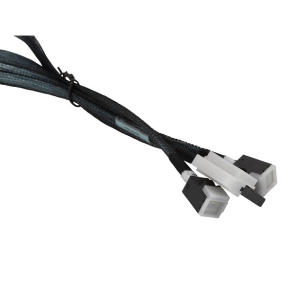 CBL-SAST-0826 70cm Slimline SAS x8 (LE) to 2x MiniSAS HD Cable ...