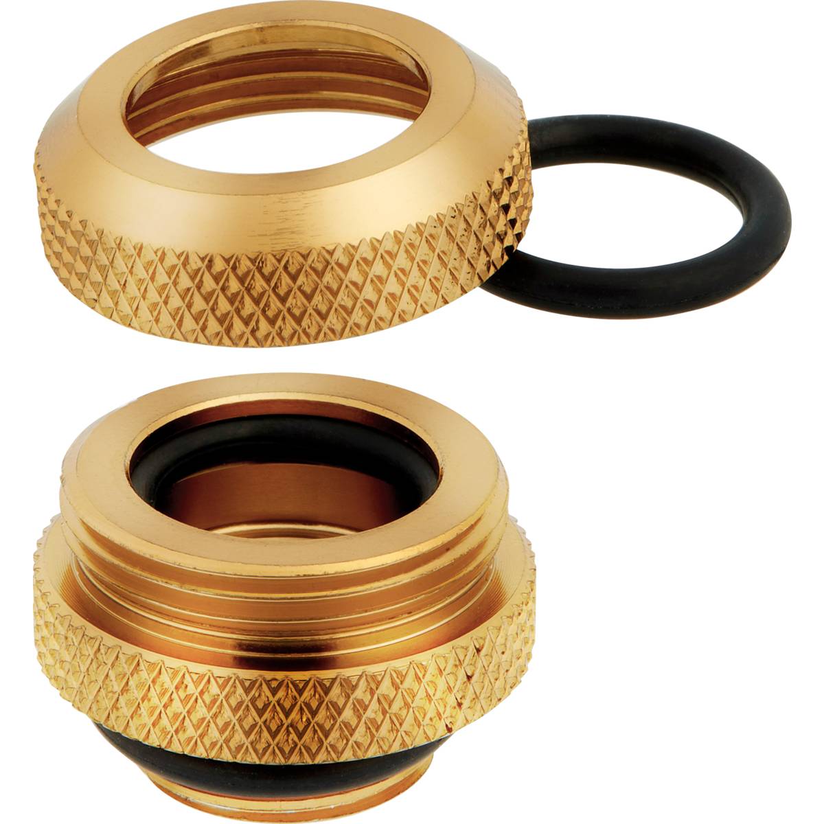 CORSAIR Hydro X Series XF Hardline 12mm OD Fitting Four Pack - Gold