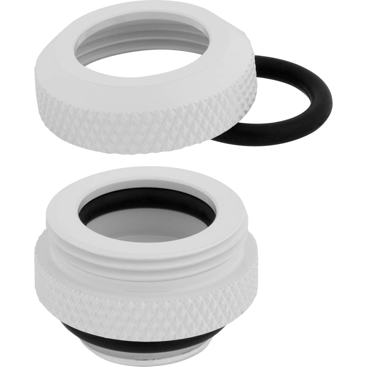 CORSAIR Hydro X Series XF Hardline 12mm OD Fitting Four Pack - White