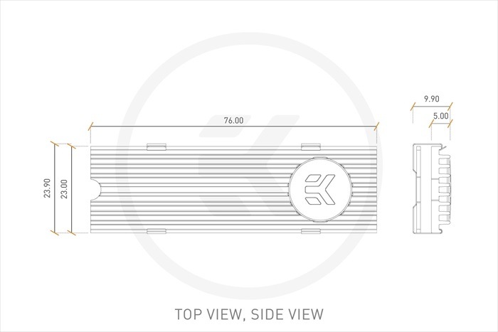 EK Water Blocks EK-M.2 NVMe Heatsink - Green