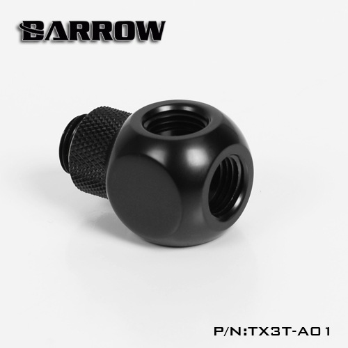 BARROW Rotary Metalic Cube Tee - 3Way Black