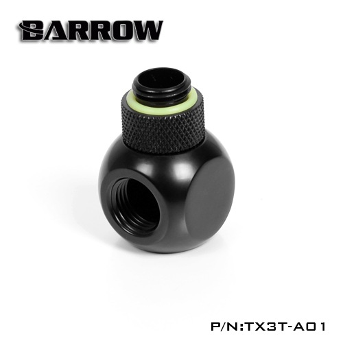 BARROW Rotary Metalic Cube Tee - 3Way Black