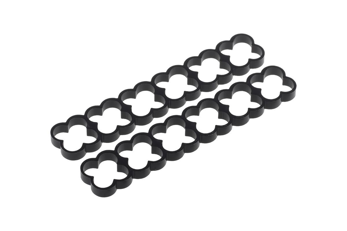 ACool Eiskamm Alu X24 - 4mm black - 2 pcs