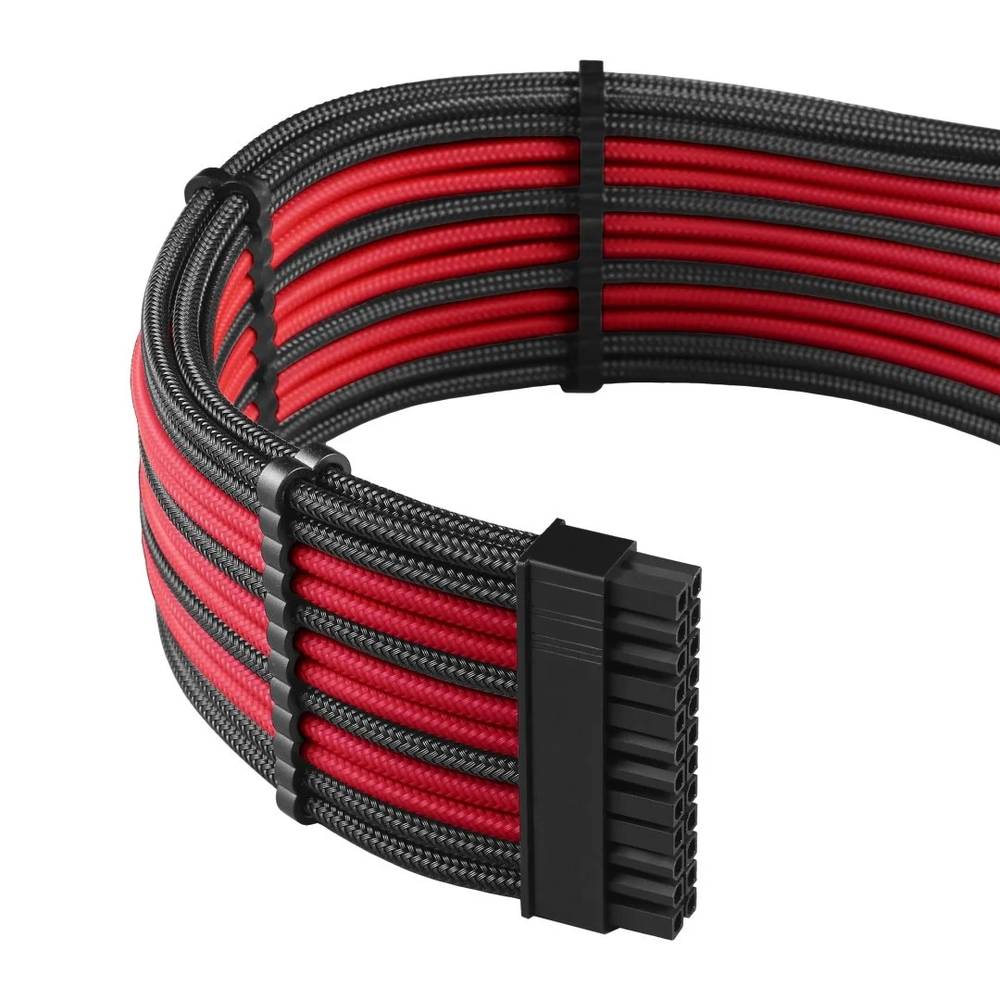 CableMod RT-Series PRO ModMesh Cable Kit for ASUS and Seasonic - BLACK / RED (CM-PRTS-FKIT-NKKR-R)