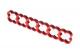 ACool Eiskamm Alu X24 - 4mm red - 2 pcs