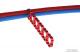 ACool Eiskamm Alu X24 - 4mm red - 2 pcs
