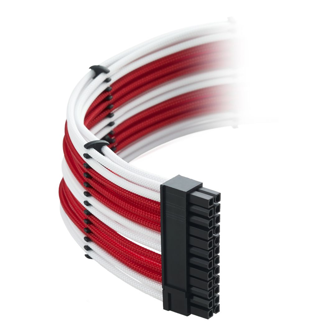 CableMod Classic ModMesh RT-Series Cable Kit for ASUS ROG Thor - WHITE / RED (CM-RTS-CKIT-NKWR-R)