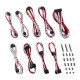 CableMod Classic ModMesh RT-Series Cable Kit for ASUS ROG Thor - WHITE / RED (CM-RTS-CKIT-NKWR-R)