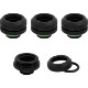CORSAIR Hydro X Series XF Hardline 14mm OD Fitting Four Pack - Black
