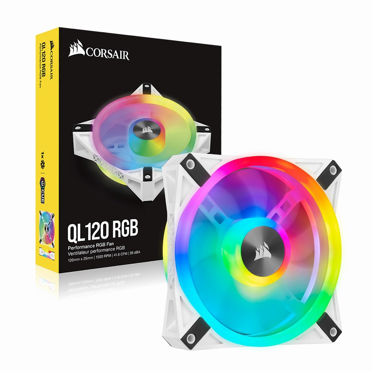 CORSAIR QL120 RGB White 120mm PWM 󥰥ե