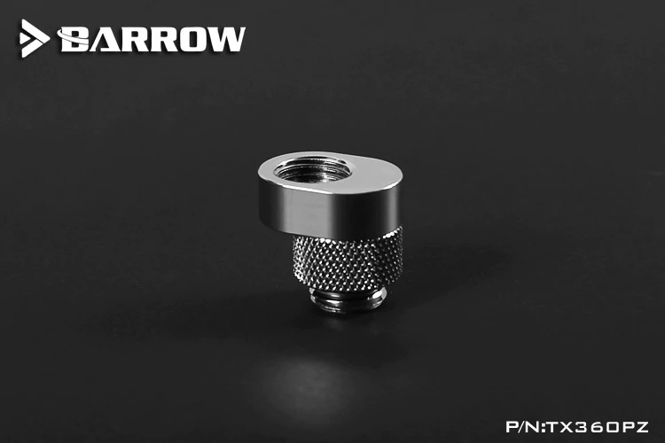 BARROW G1/4' 360��rotation offset adapter Shiny silver