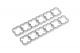 ACool Eiskamm Alu X24 - 4mm silver - 2 pcs