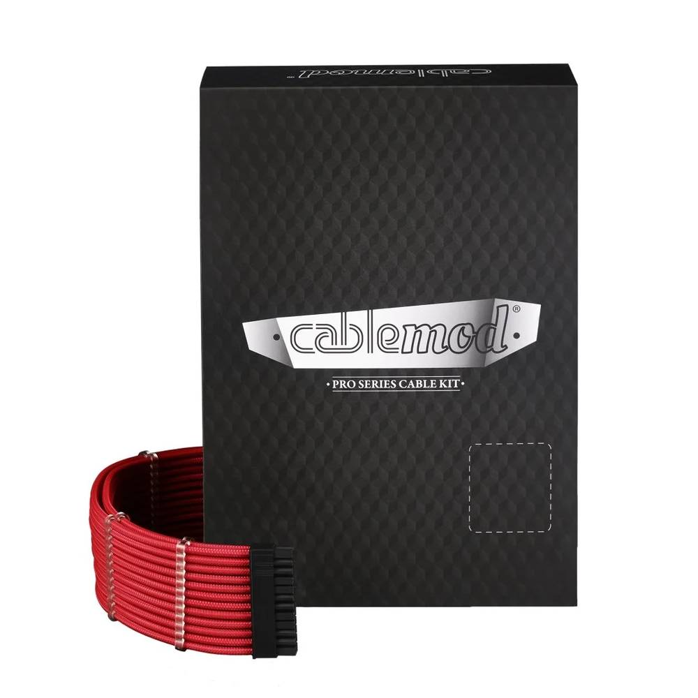 CableMod RT-Series PRO ModMesh Cable Kit for ASUS and Seasonic - RED (CM-PRTS-FKIT-NKR-R)