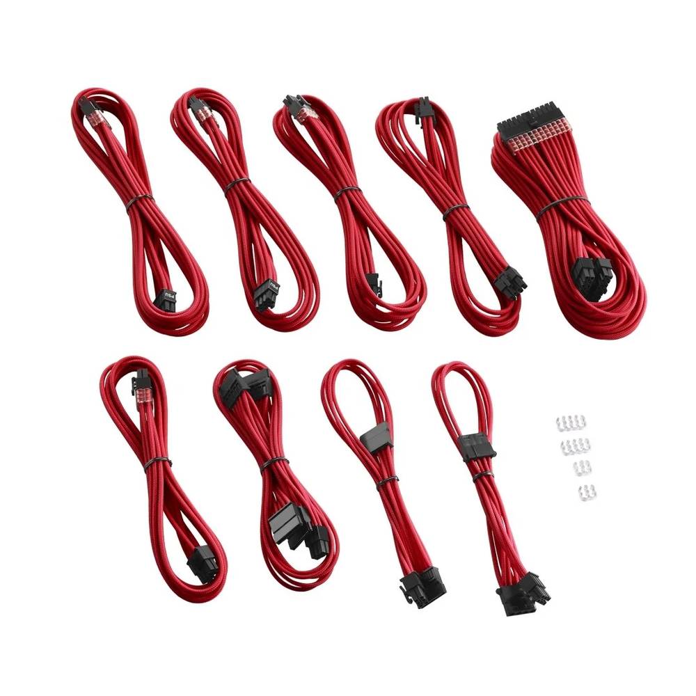 CableMod RT-Series PRO ModMesh Cable Kit for ASUS and Seasonic - RED (CM-PRTS-FKIT-NKR-R)