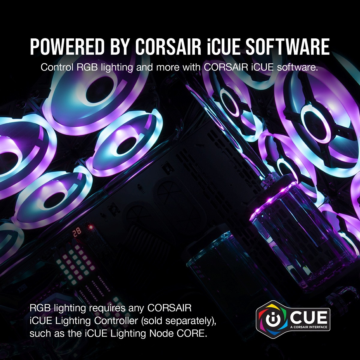CORSAIR QL140 RGB White 140mm PWM ���󥰥�ե���