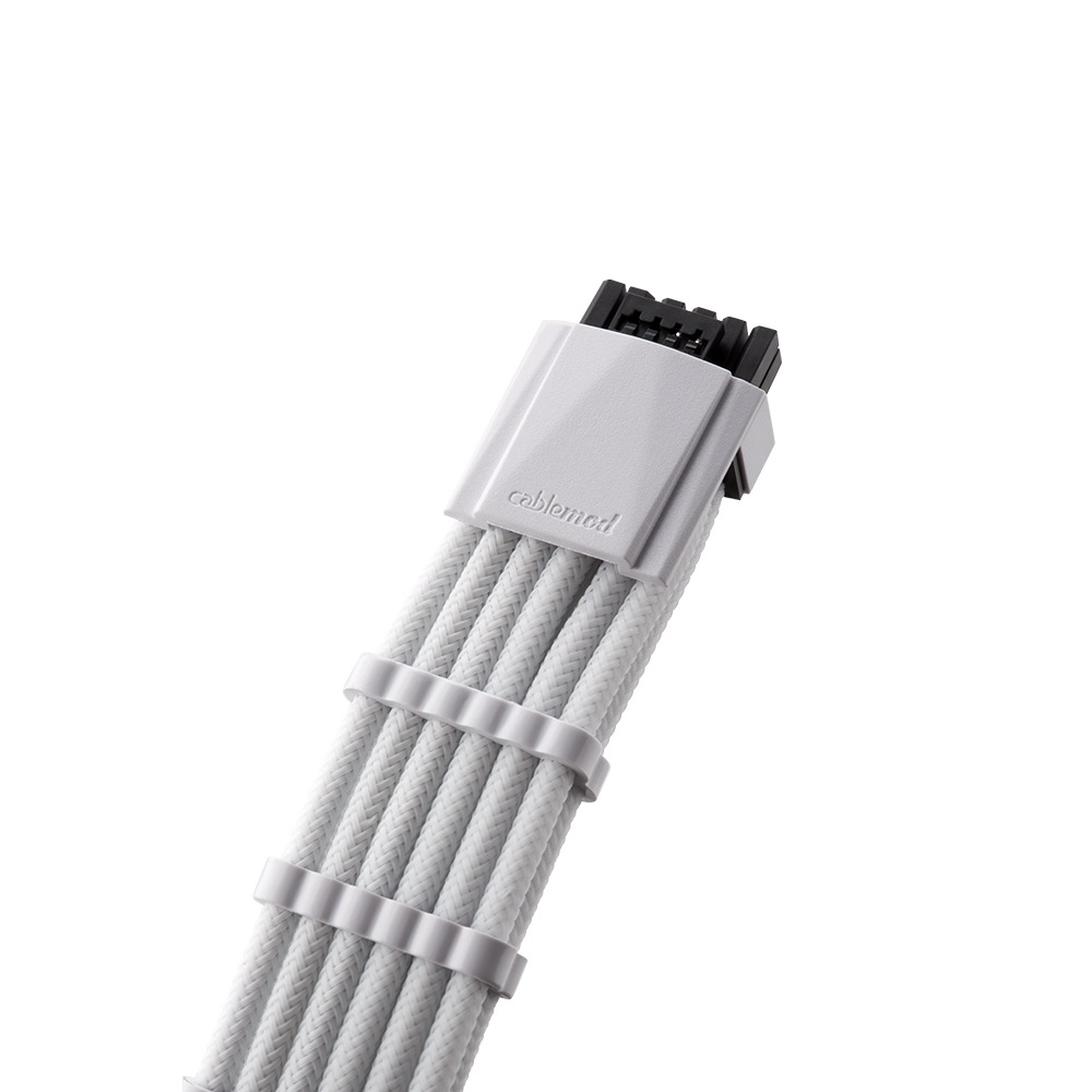 CableMod C-Series Pro ModMesh Sleeved 12VHPWR PCI-e Cable for Corsair - White (CM-PCSR-16P4-N60KW-5PW-R)