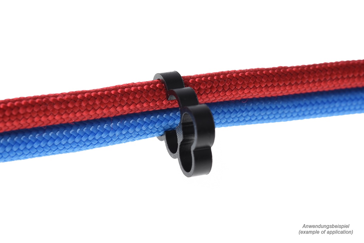 ACool Eiskamm Alu X6 - 4mm black - 4 pcs