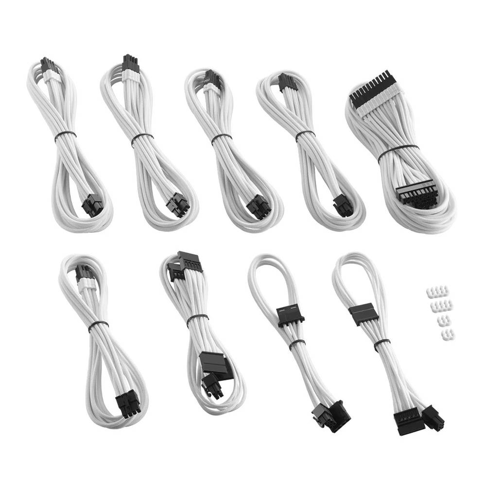 CableMod RT-Series PRO ModMesh Cable Kit for ASUS and Seasonic - WHITE (CM-PRTS-FKIT-NKW-R)