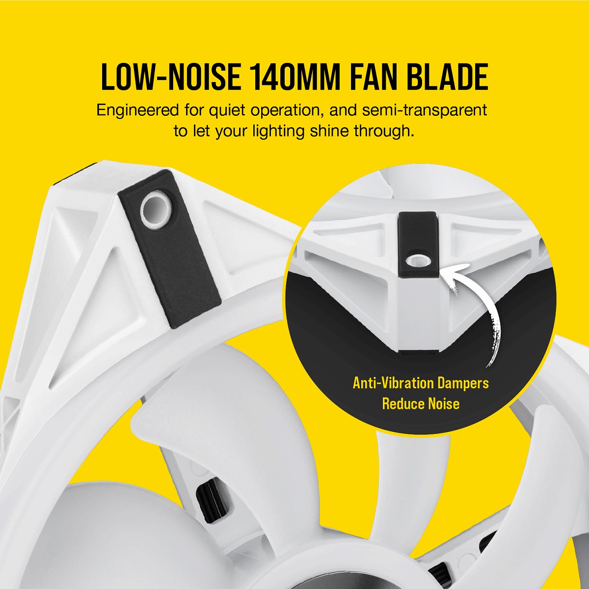 CORSAIR QL140 RGB White 140mm PWM �ǥ奢��ե��󥭥å�