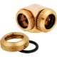 CORSAIR Hydro X Series XF Hardline 90�� 14mm OD Fitting Twin Pack - Gold