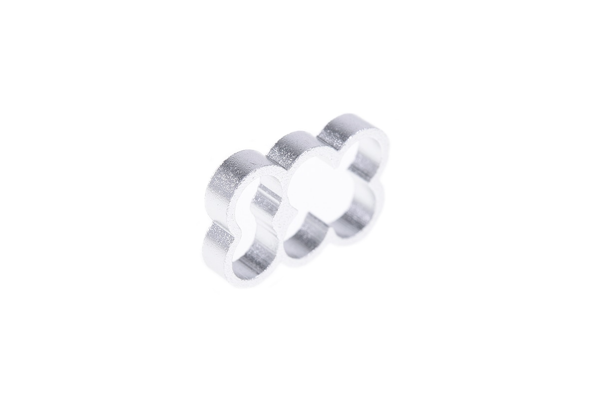 ACool Eiskamm Alu X6 - 4mm silver - 4 pcs