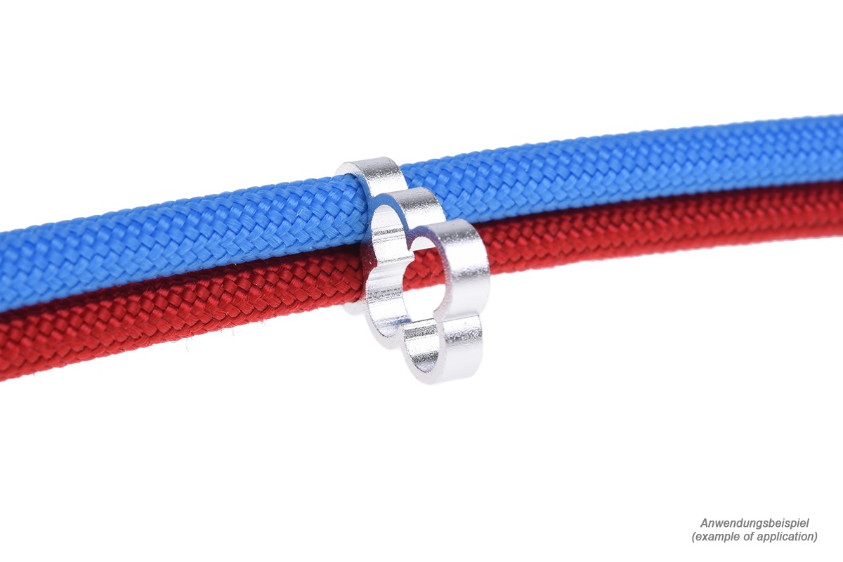 ACool Eiskamm Alu X6 - 4mm silver - 4 pcs