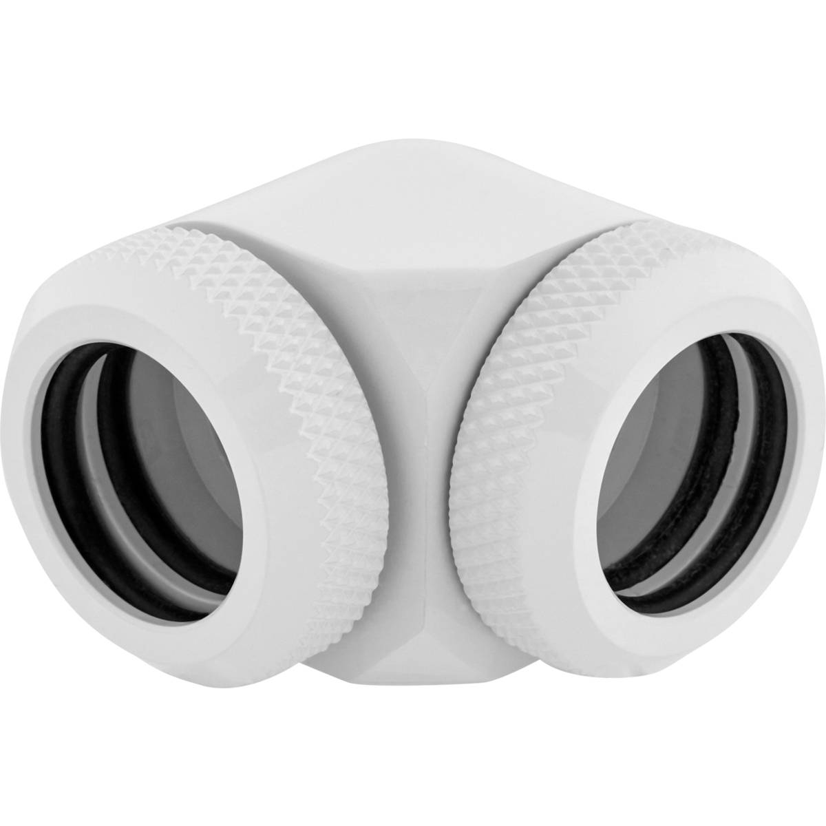 CORSAIR Hydro X Series XF Hardline 90 14mm OD Fitting Twin Pack - White