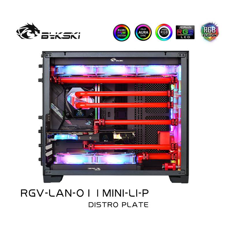 Bykski RGV-LAN-O11MINI-LI-P DISTRO PLATE