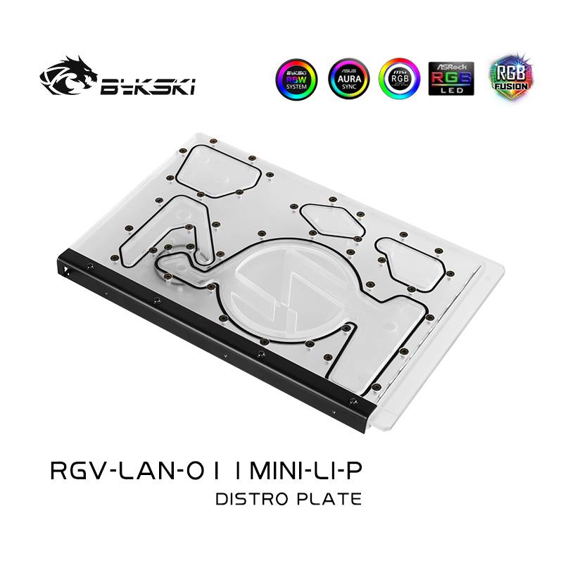 Bykski RGV-LAN-O11MINI-LI-P DISTRO PLATE