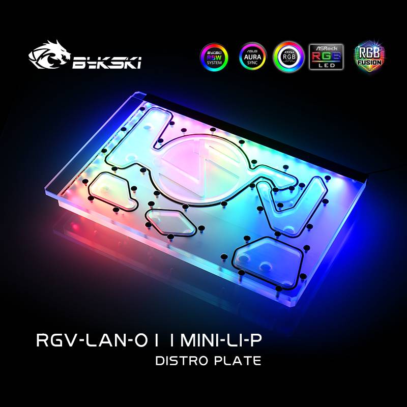 Bykski RGV-LAN-O11MINI-LI-P DISTRO PLATE