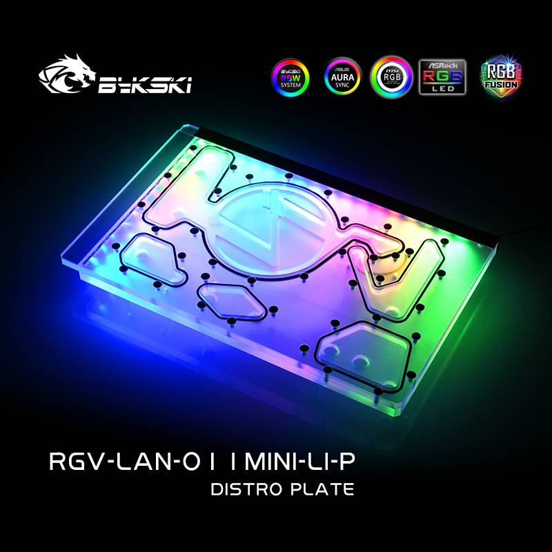 Bykski RGV-LAN-O11MINI-LI-P DISTRO PLATE