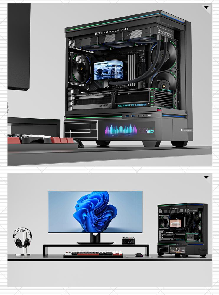 並行輸入品】 Thermalright Wonder Vision 360 Turbo ARGB BLACK | PC