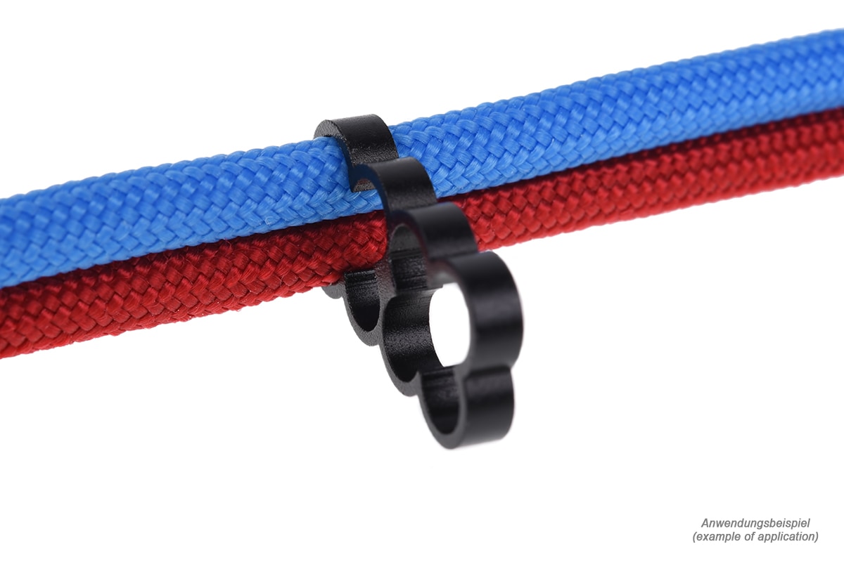 ACool Eiskamm Alu X8 - 4mm black - 4 pcs